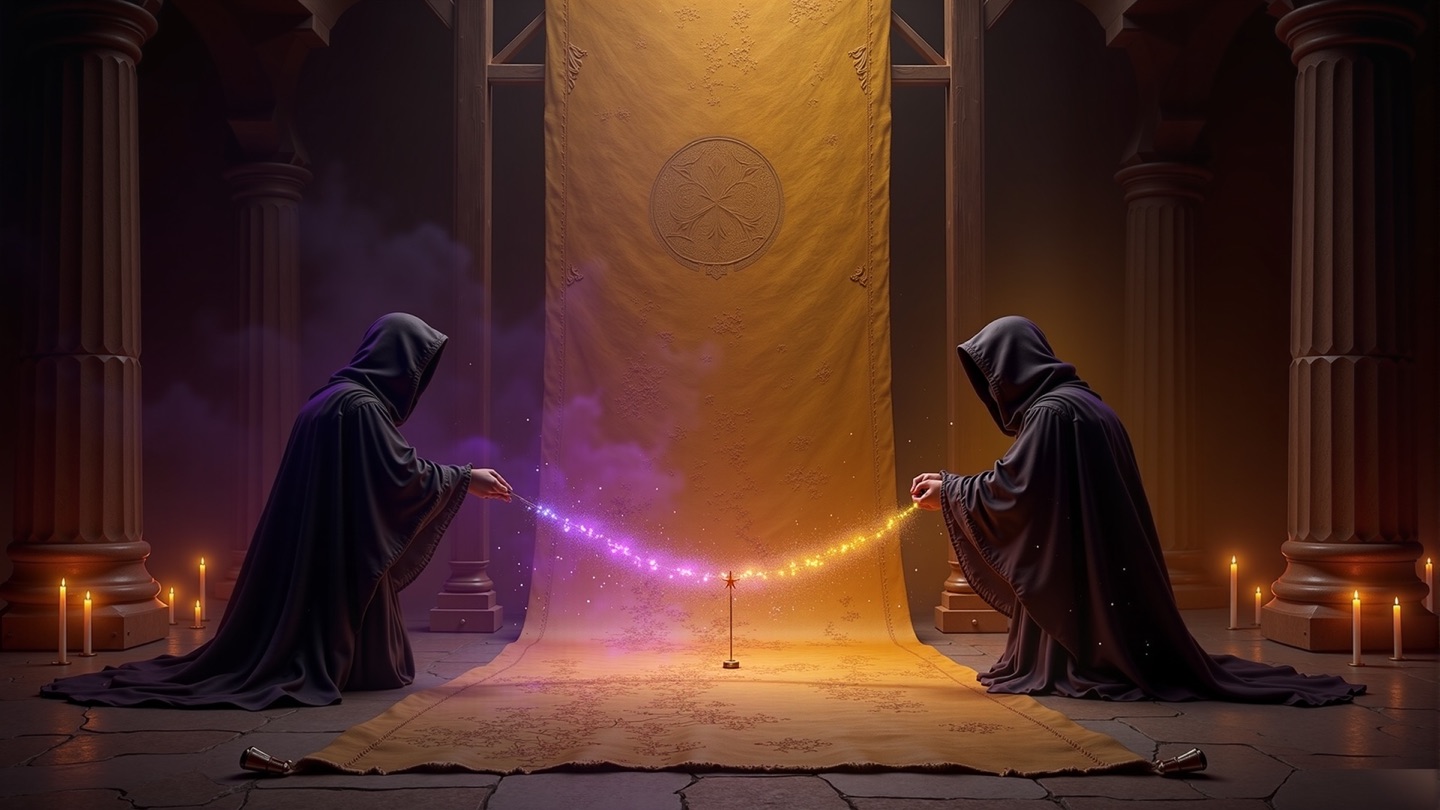 Two Weavers casting rival threads across the Loom’s tapestry